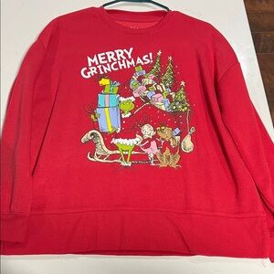 Dr. Seuss Red "Merry Grinchmas!" Holiday Sweatshirt